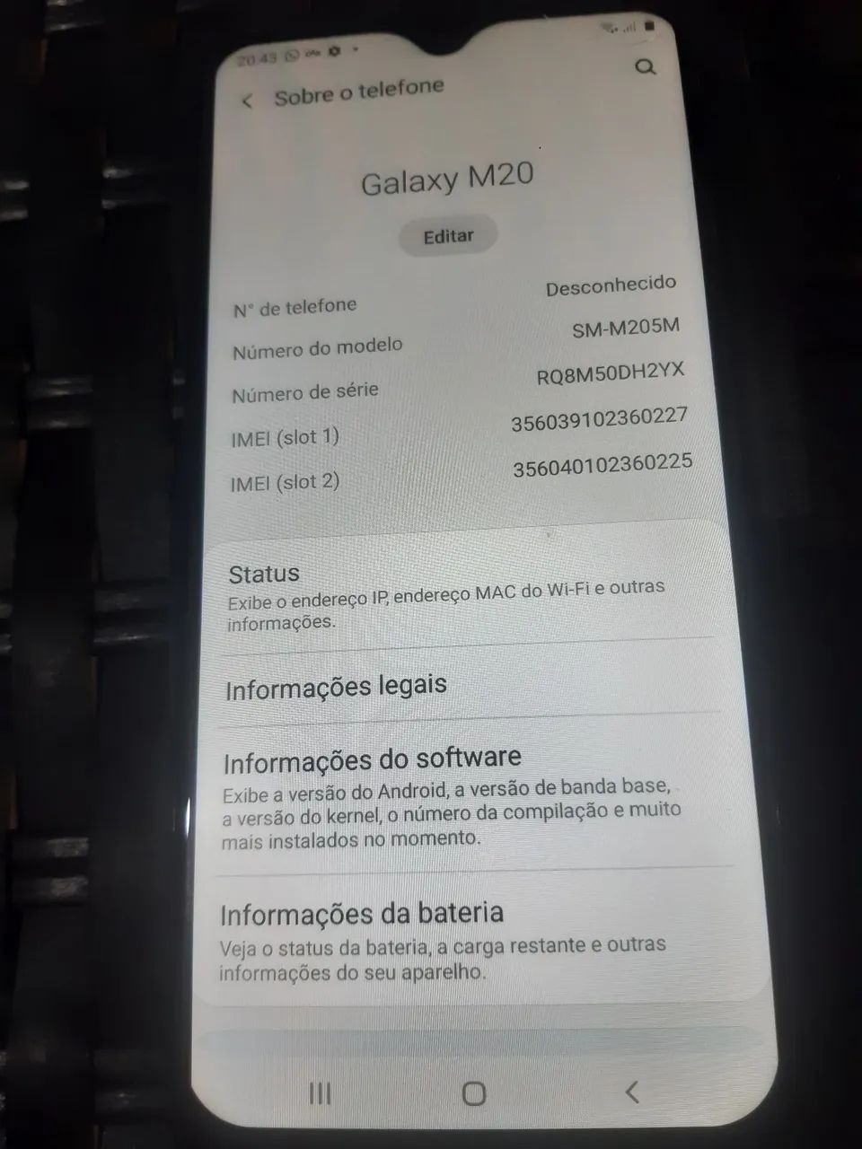 Samsung m20 64gb com película  - Foto 2