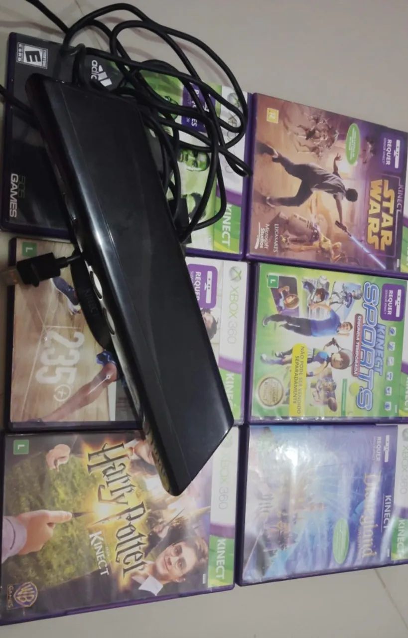 Kinect X Box 360 + 6 jogos de kinect - * zap - Foto 4