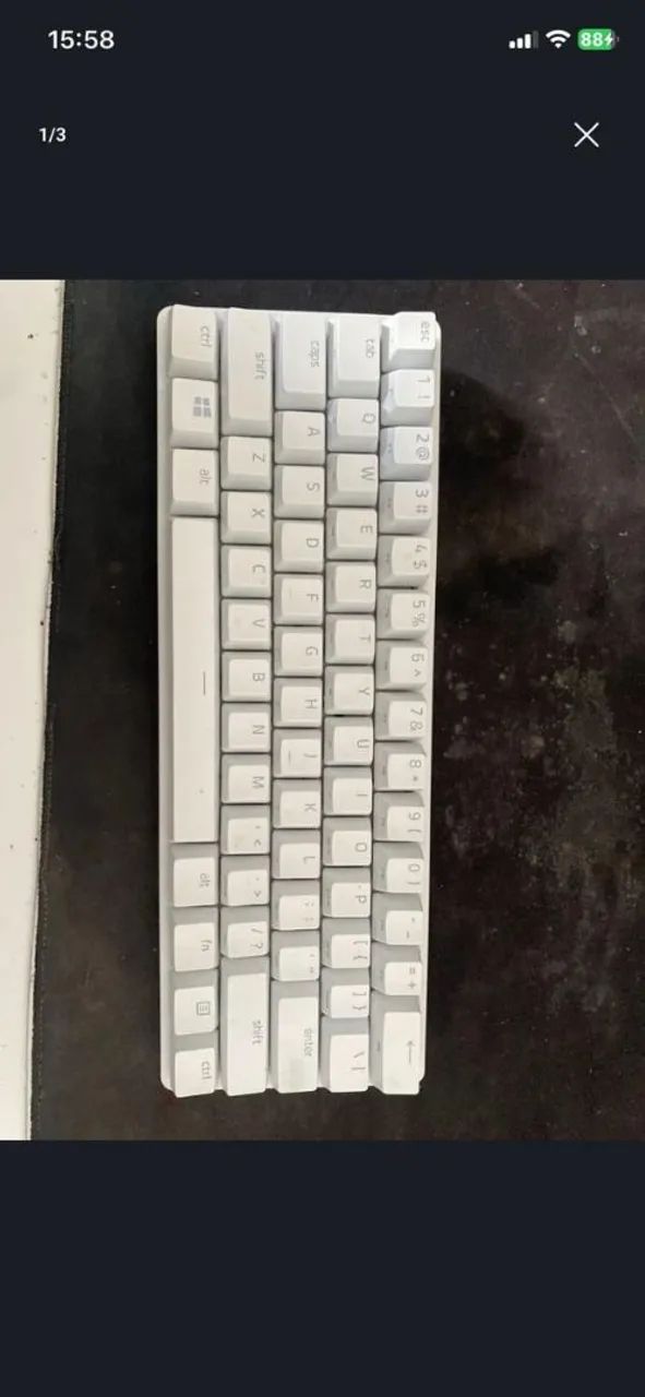 razer huntsman mini white switch óptico purple, RGB  - Foto 3