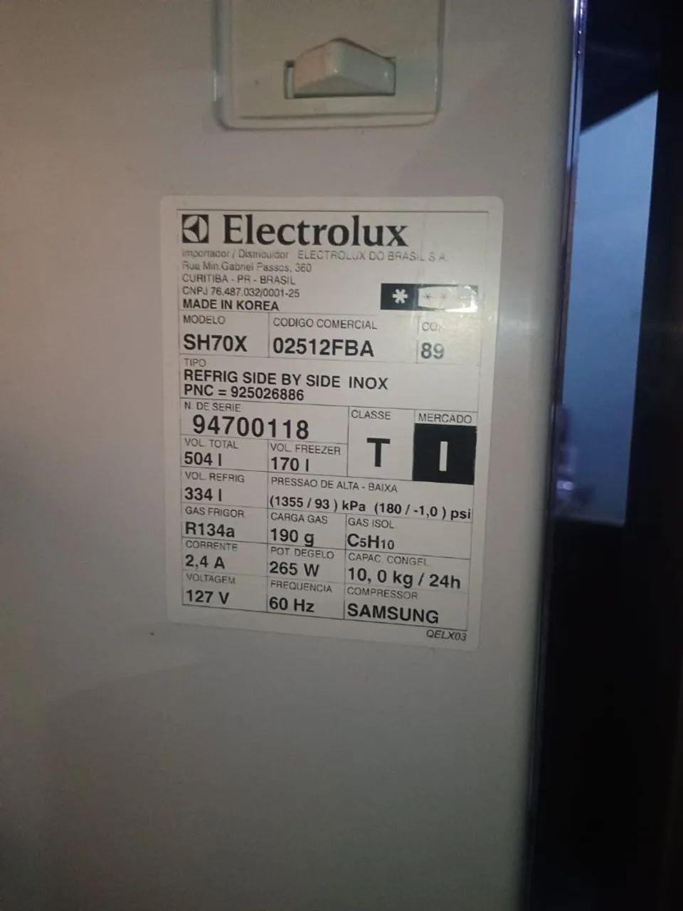 Side Bay side Electrolux inox 504 litros. - Foto 3
