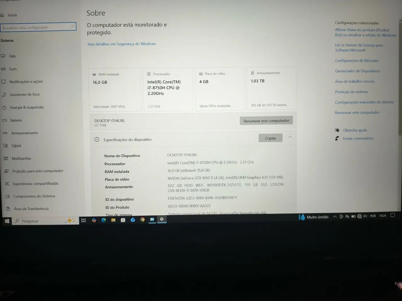 Notebook Dell Gamer G7 7588