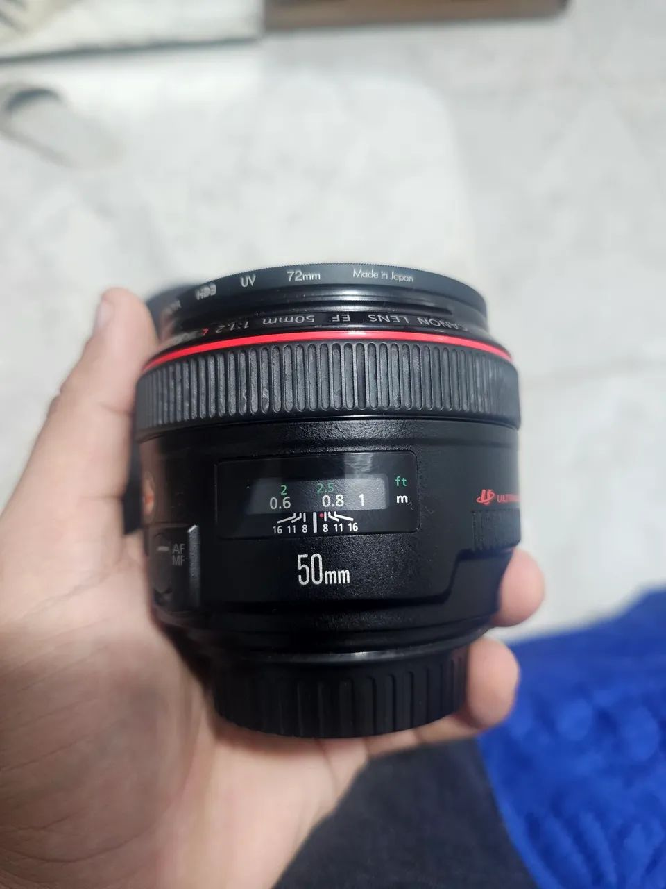 Lente 50 mm 1.2 Canon