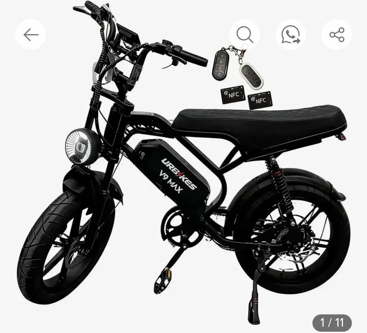 bike elétrica V9 max
