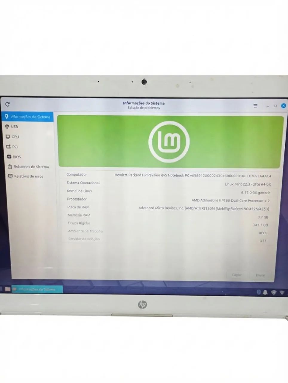 Notebook HP Pavilion dv5 Customizado | Linux Mint | Bom para Estudos e Tarefas Básicas - Foto 4