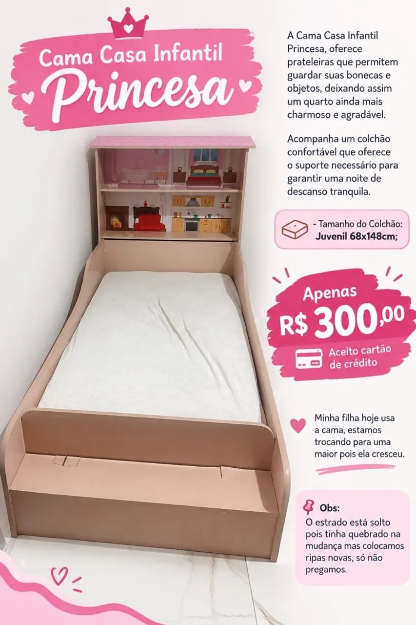 Cama infantil de princesa 
