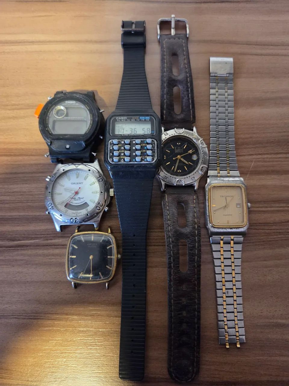 Lote de relógios, Orient, Casio, Dumont, Citizen e Technos 
