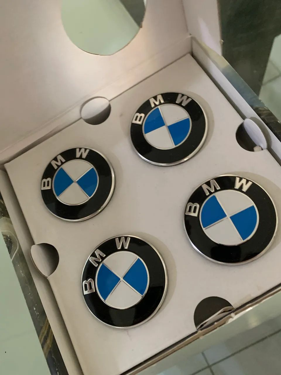 Jogo de Emblema Calota BMW Original