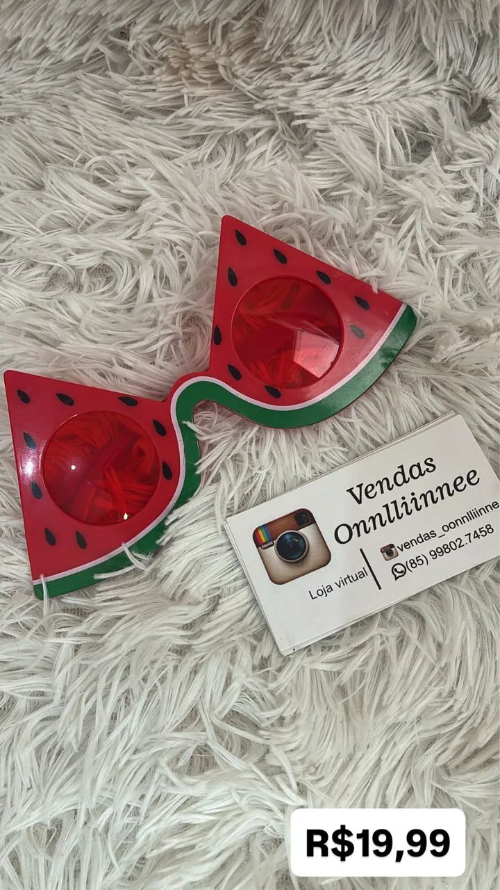 Óculos de sol design melancia  - Foto 2