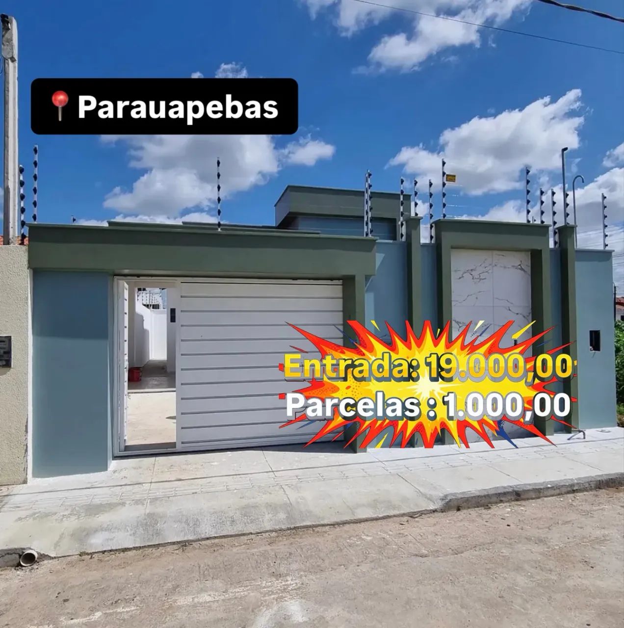 Imóvel atrás do parcelamento 