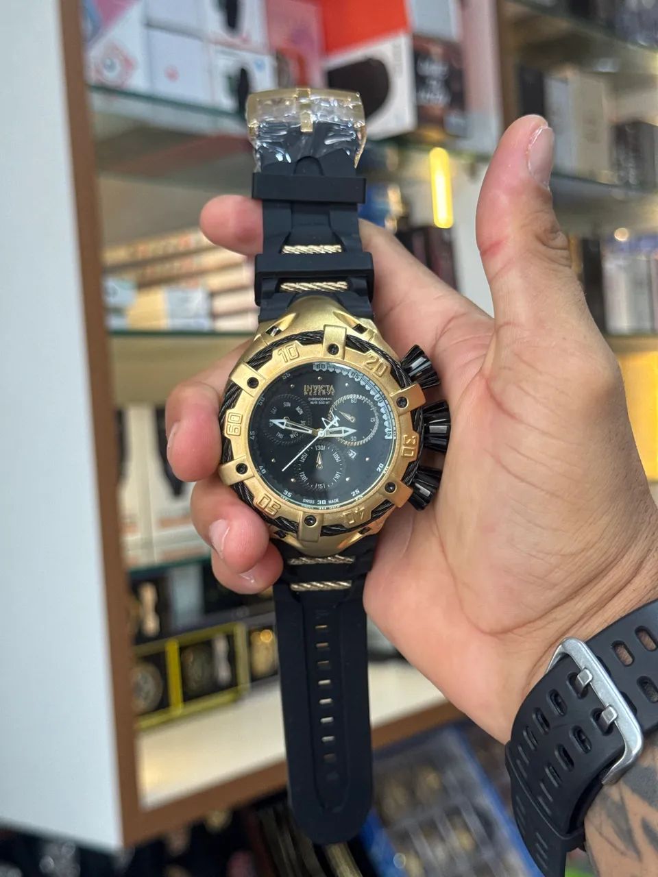 Inhicta pulseira borracha prova d?água 