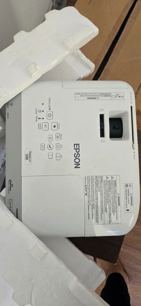 PROJETOR EPSON POWERLITE S39 ? NOVO
