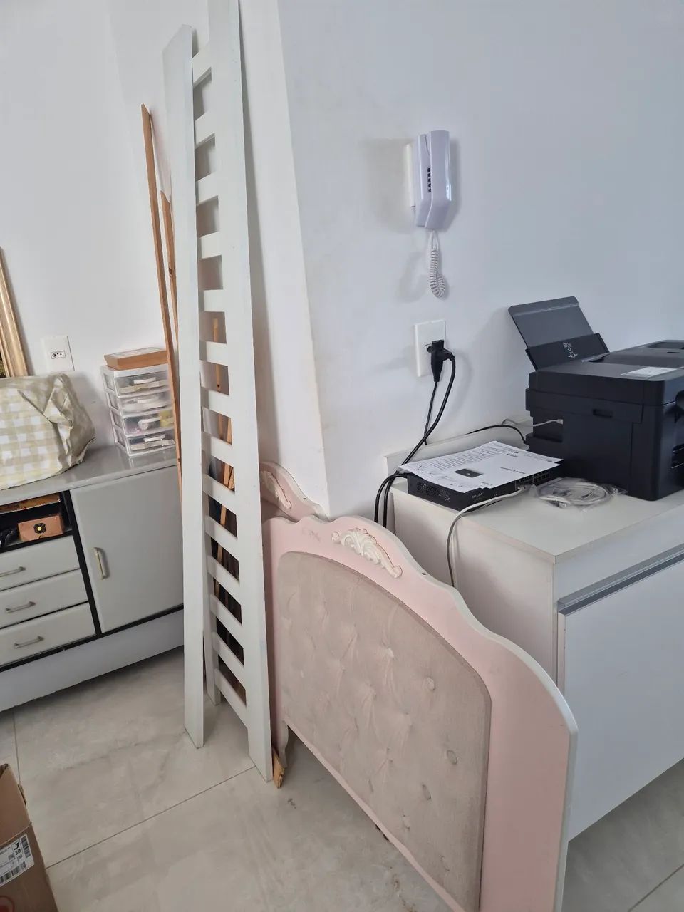 Cama de solteiro infantil menina