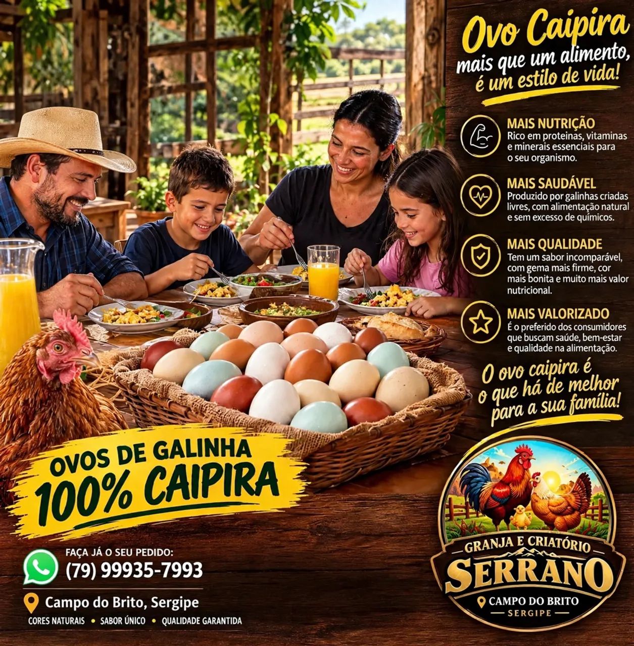 Ovos de capoeira 100% caipira - Foto 2