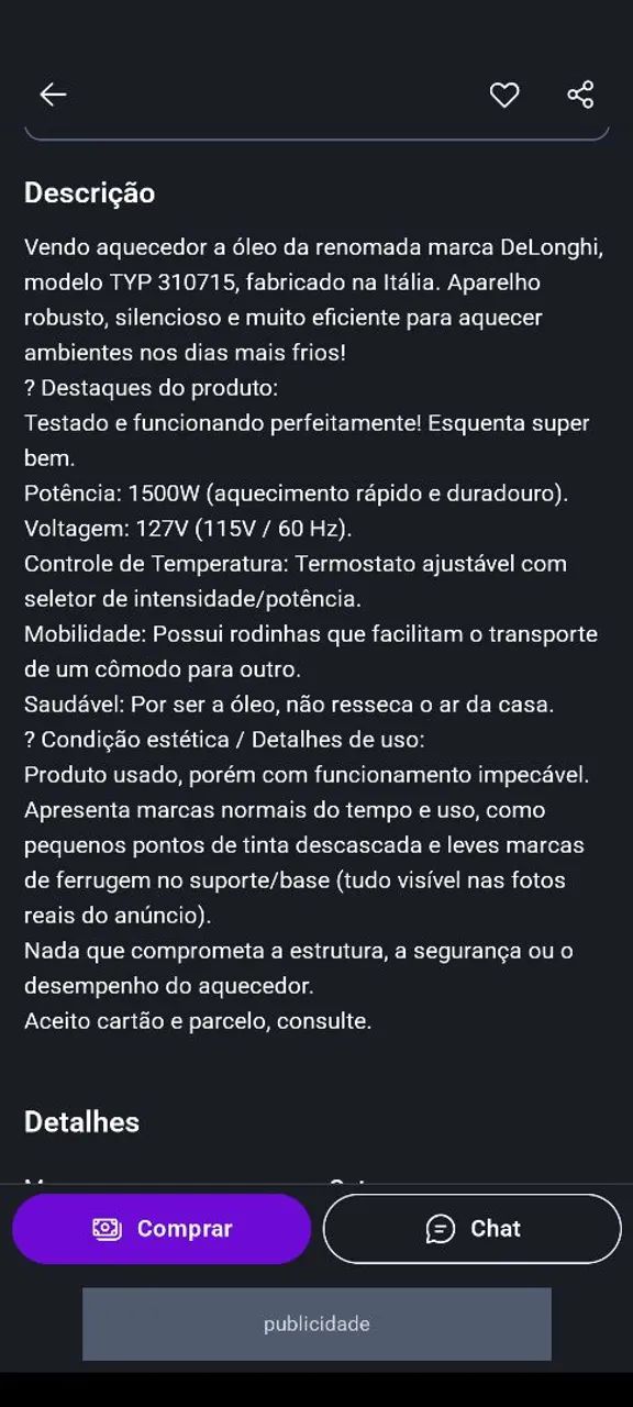 AQUECEDOR À ÓLEO DE LONGHI - Foto 6