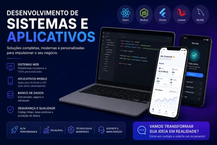 Desenvolvimento de Sistema e Aplicativos