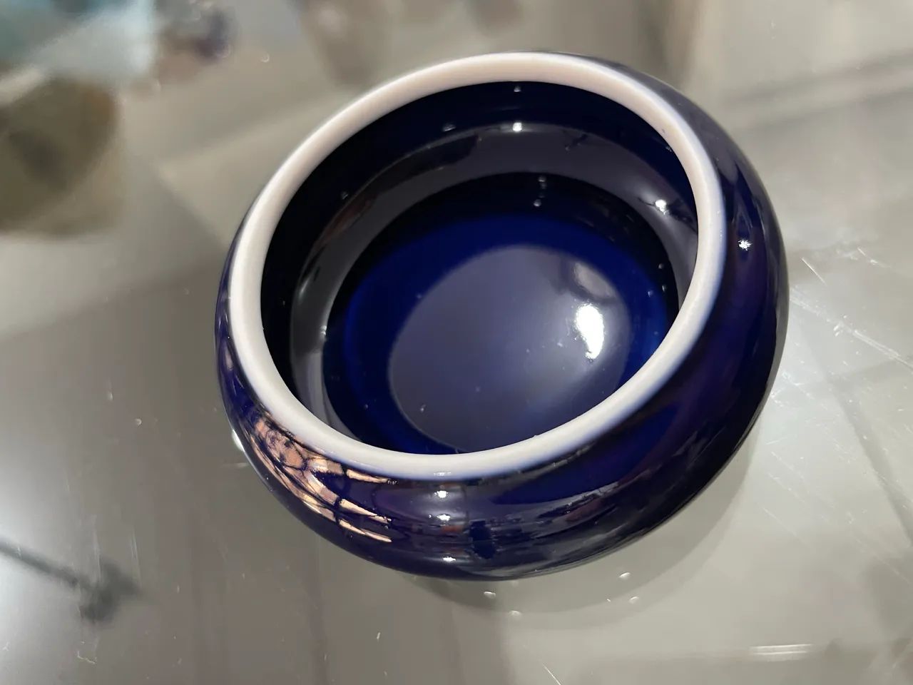 Porta Joias em Porcelana Azul e Dourado  - Foto 4
