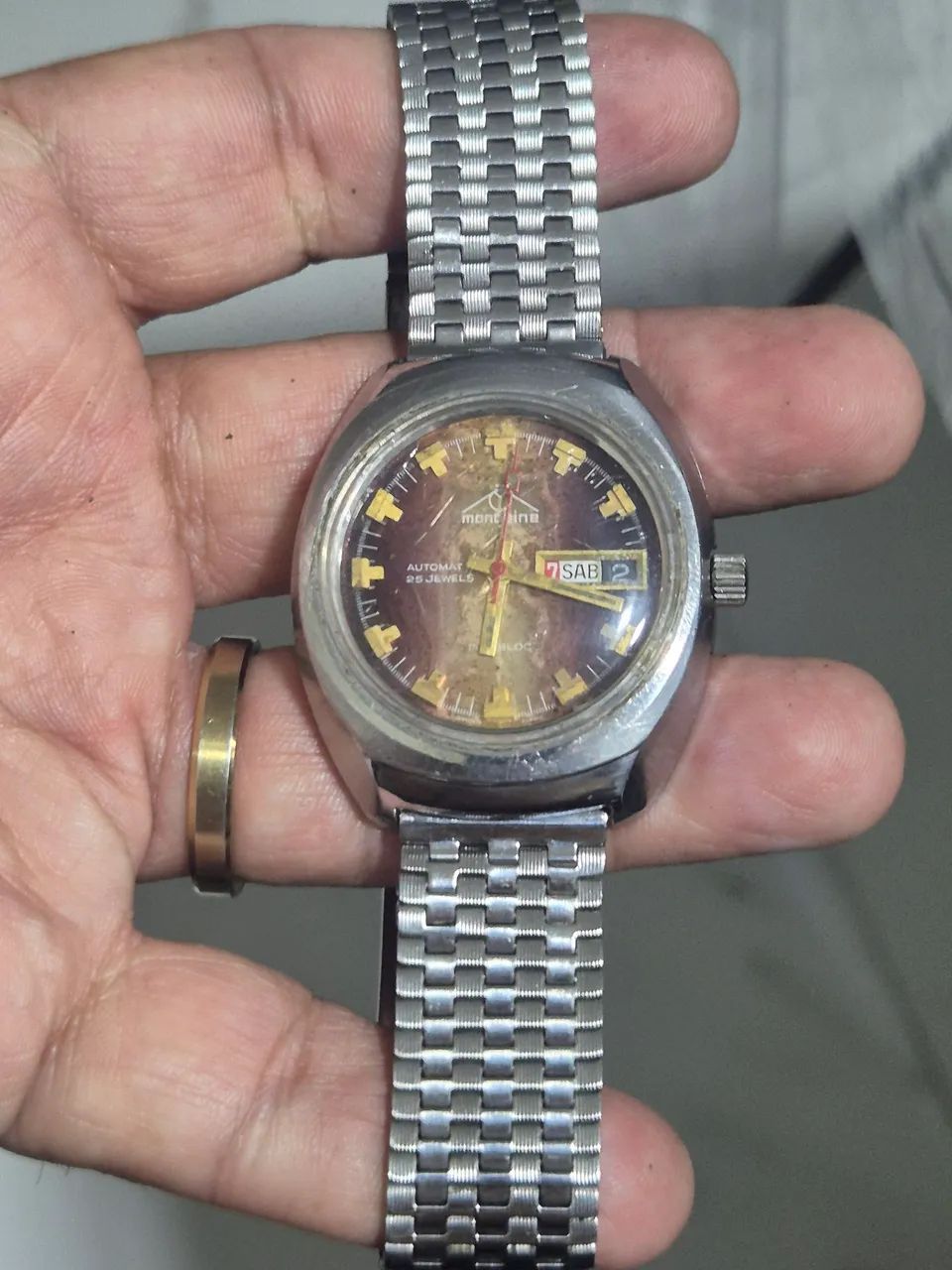 Relógio MONDAINE AUTOMÁTICO  SWISS MADE   -    REVISADO - Foto 3