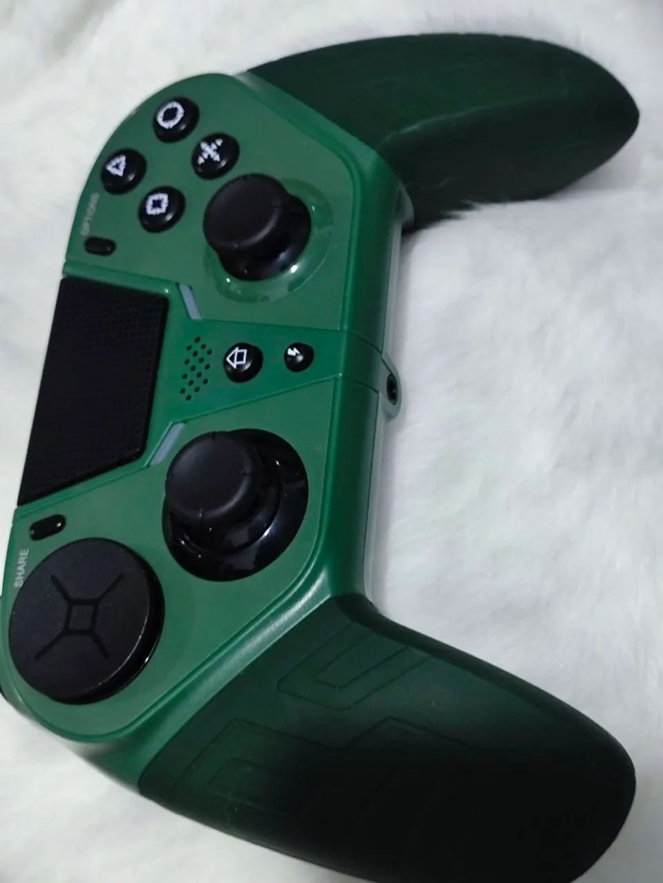 Controle Sem Fio Verde Multiplataforma PS3 PS4 PC + Caixa - Foto 3