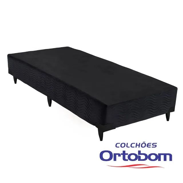 Base Sommier Solteiro 88x188x30 Camurca Bege Ortobom - Foto 3