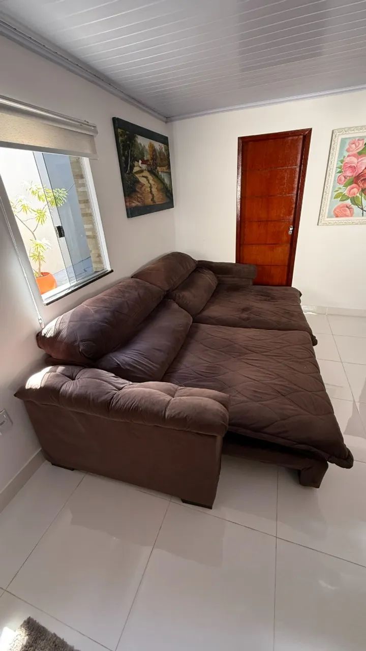 Sofá Retrátil e Reclinável 2,95m Extra Great BIG - Molas Ensacadas - Cor Castor - Foto 5