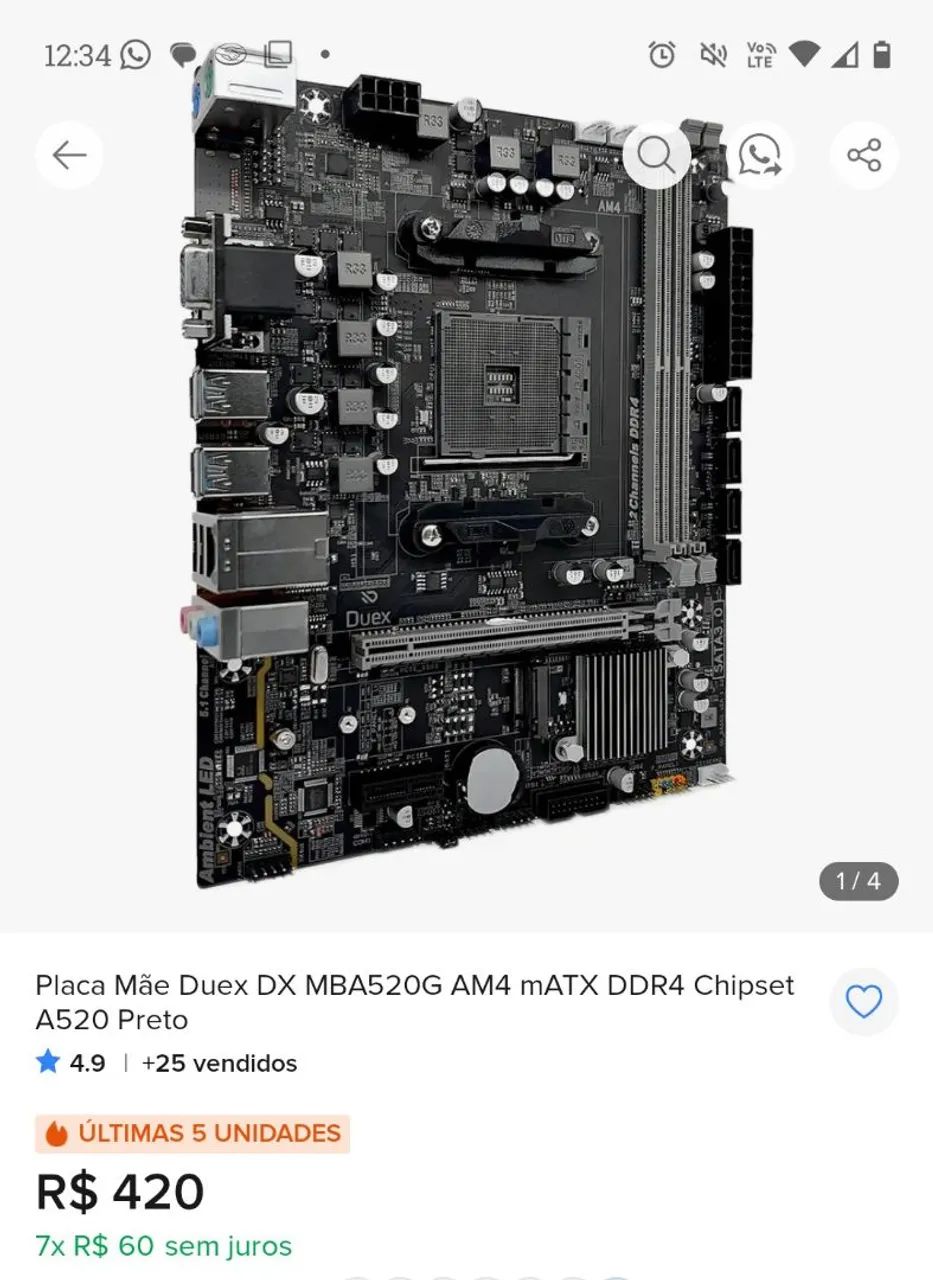 Pc gamer , Ryzen5  ótimo custo benefício!!! - Foto 4