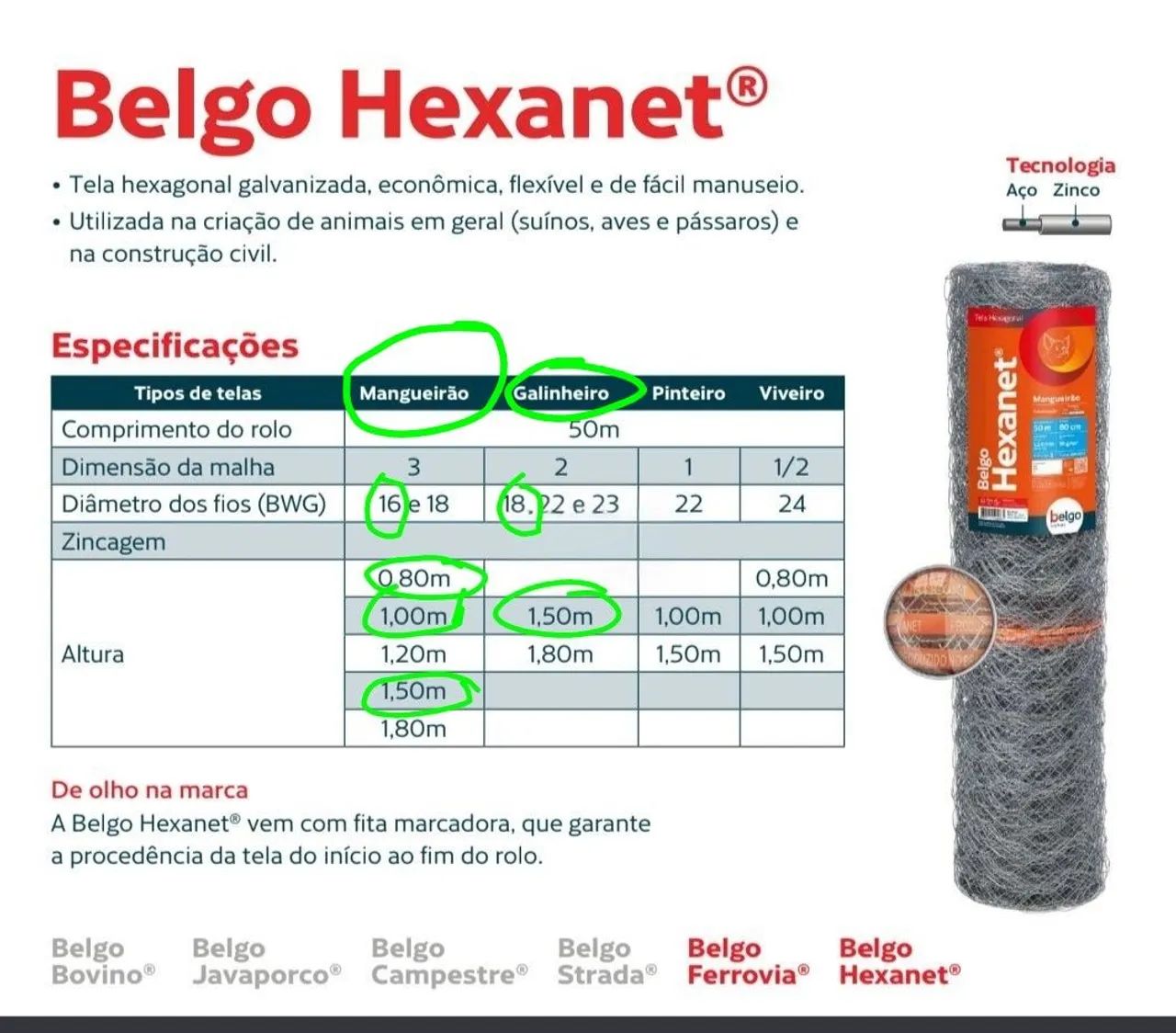 Telas Hexanet (Belgo) - Foto 4