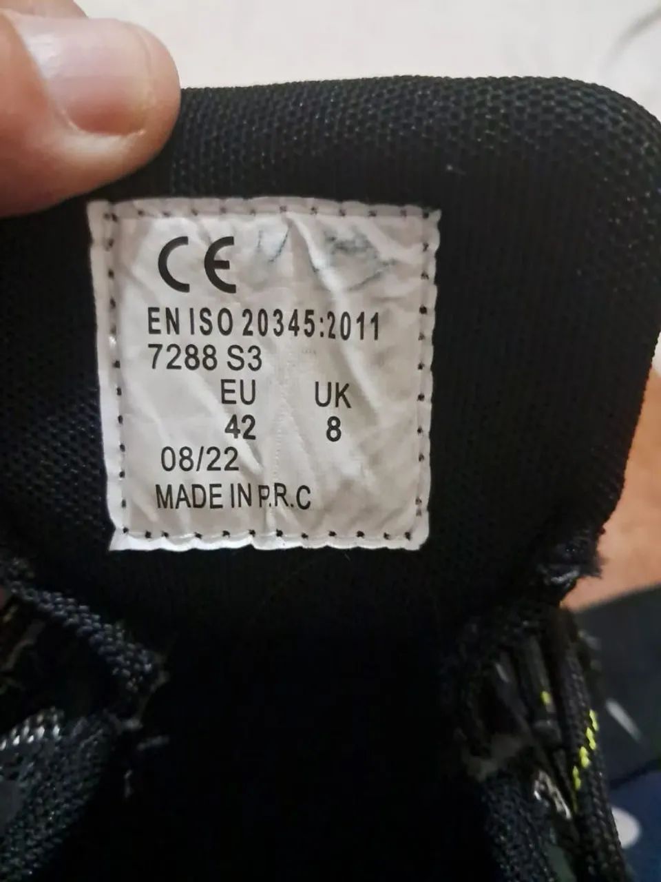 Bota de segurança importada s3 preta 41 - Foto 3