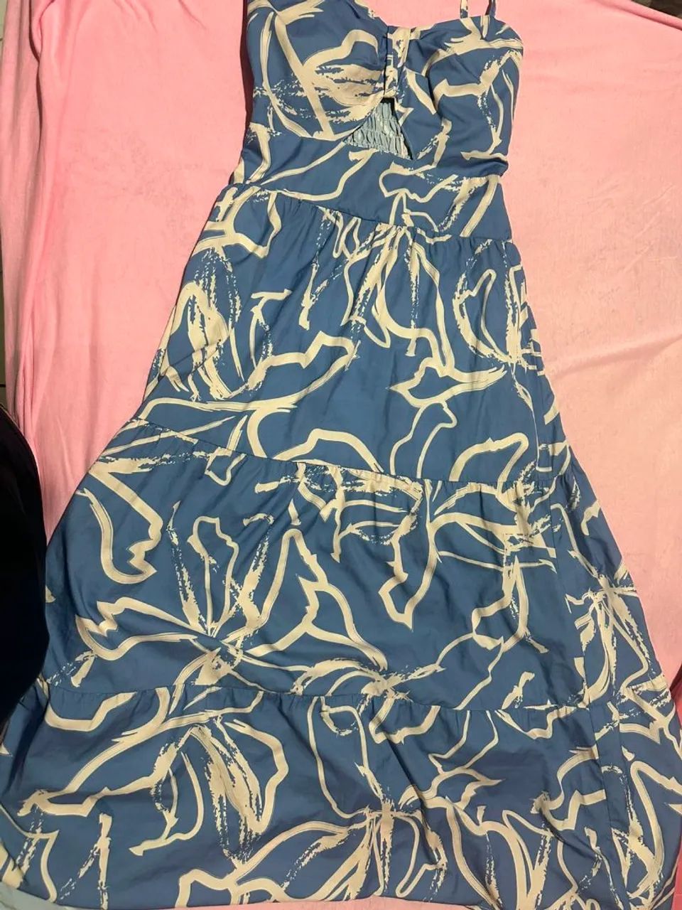 Vestido azul, delicado em boa qualidade ? - Foto 3