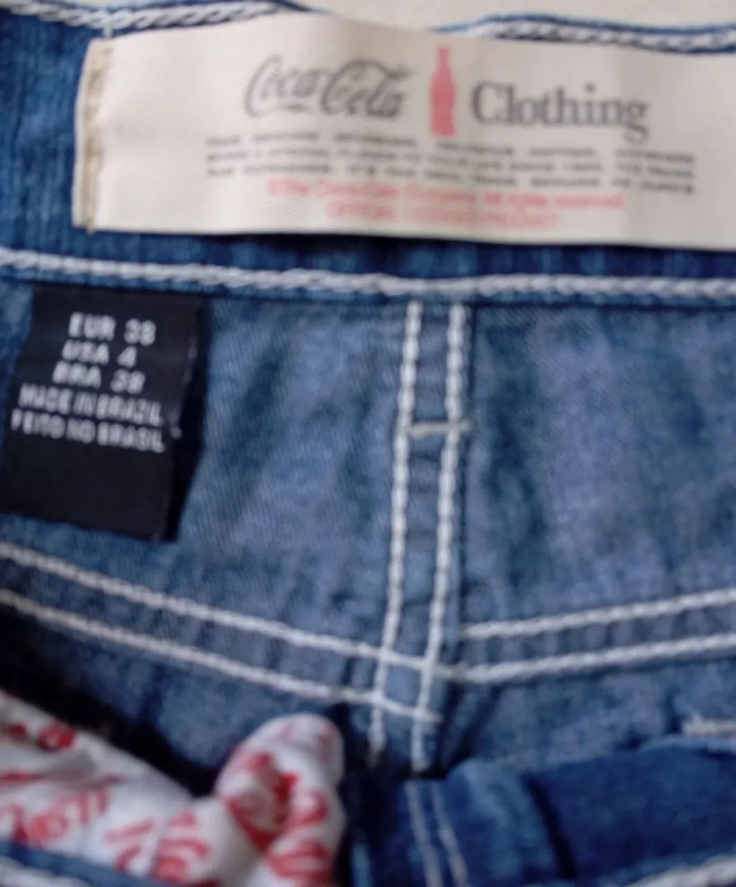 Shorts Coca Cola jeans feminino tamanho 36 - Foto 5