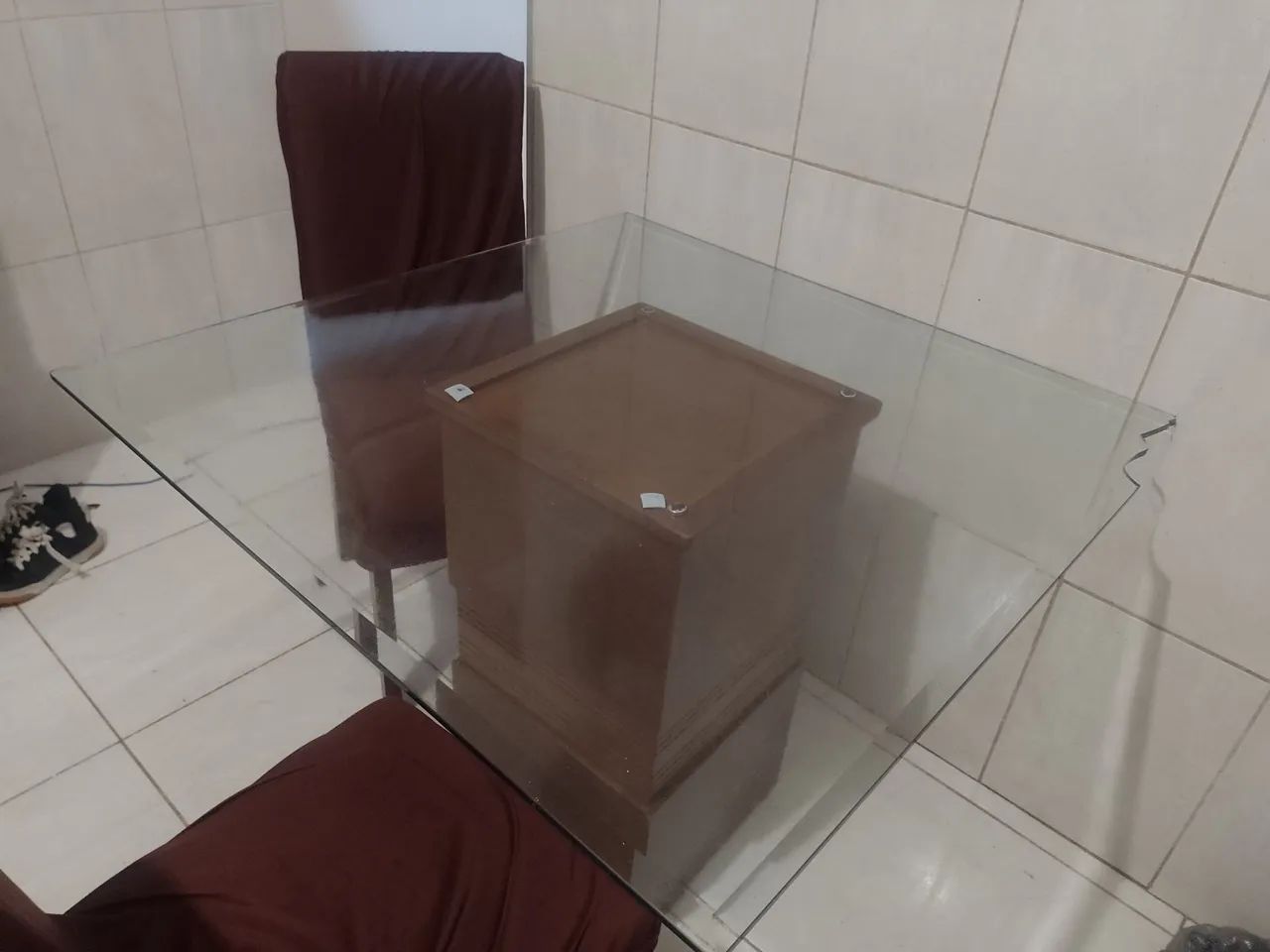 Mesa de vidro de jantar 2 cadeiras  - Foto 3