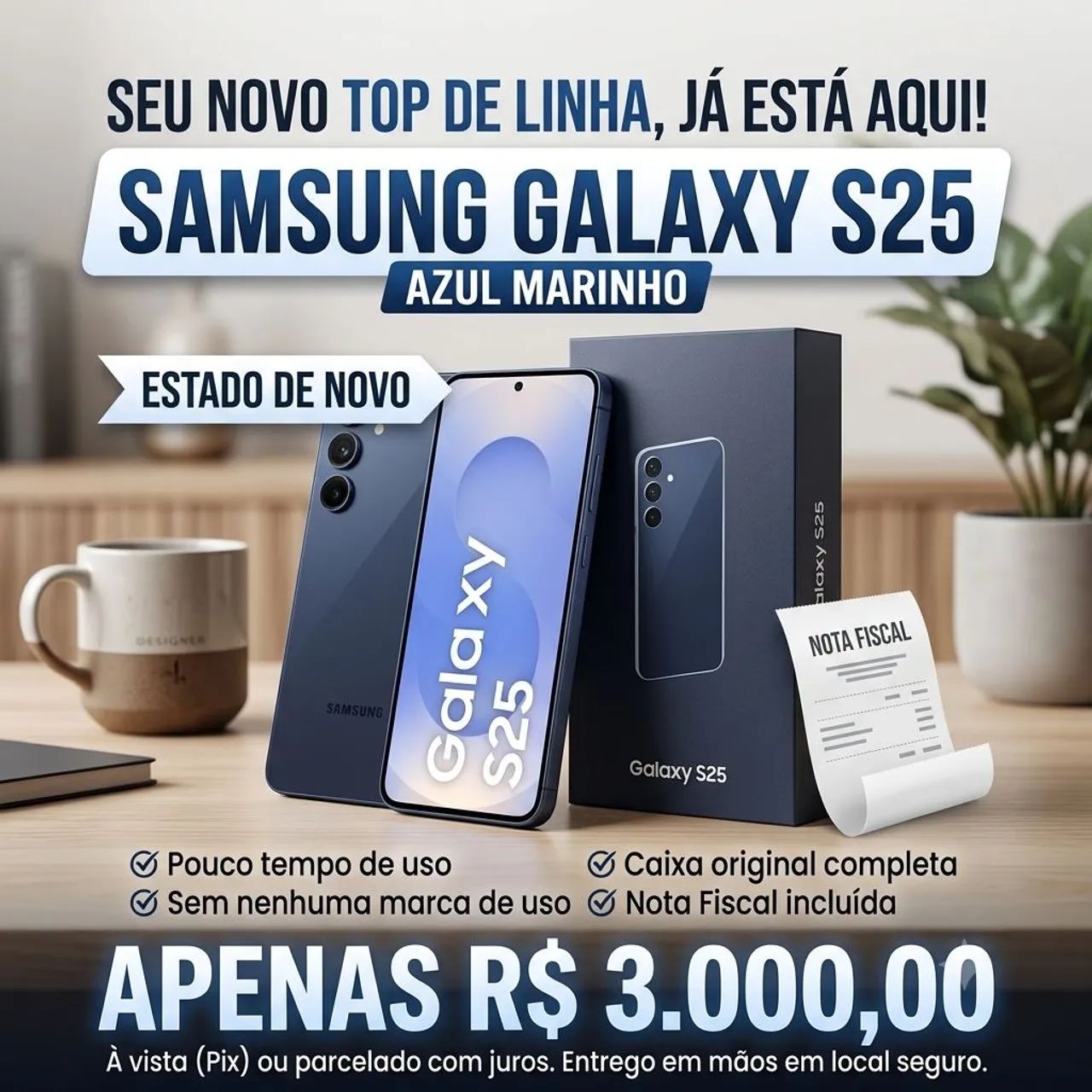 Samsung s25 Azul