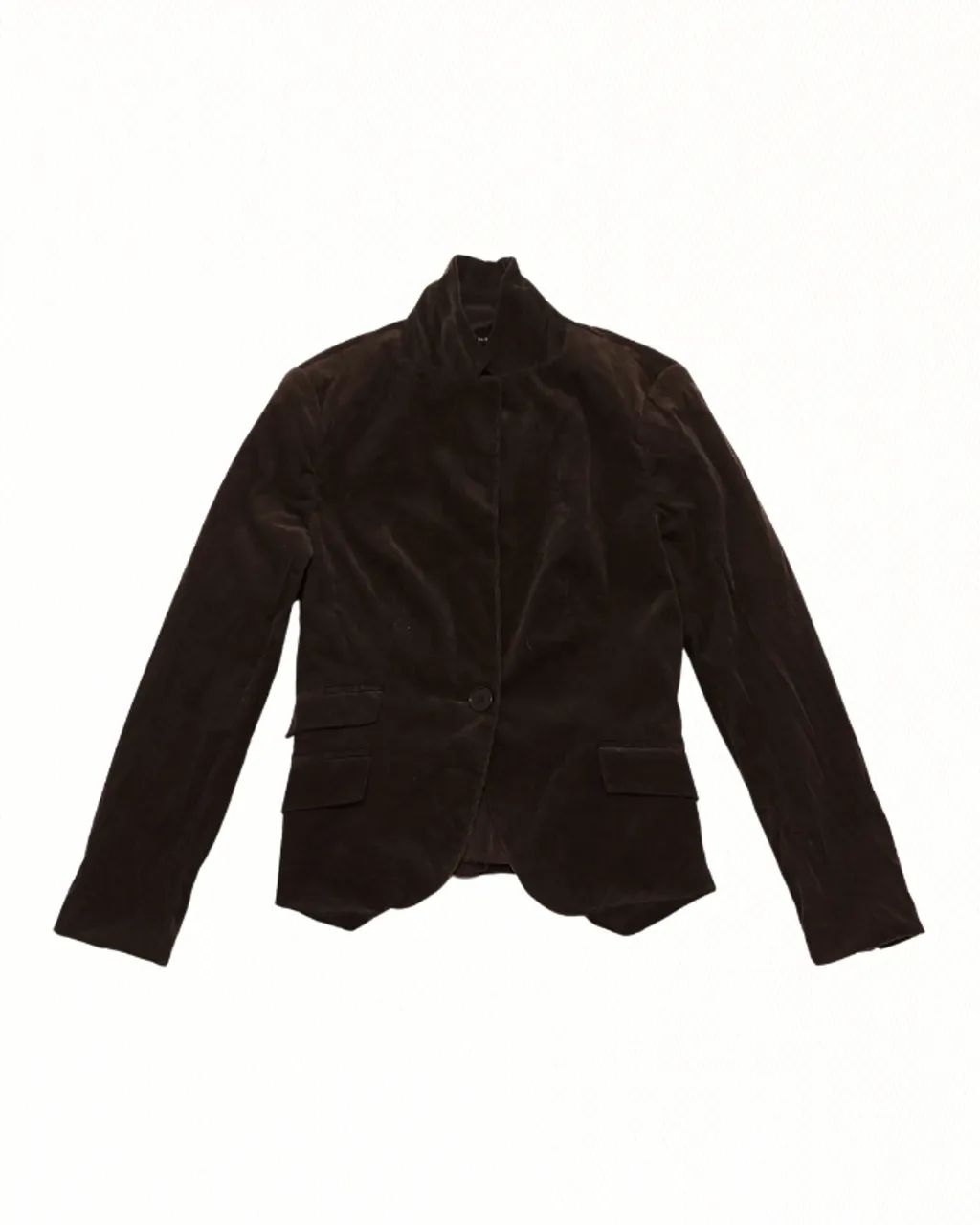 Blazer de Veludo Zara Basic Feminino
