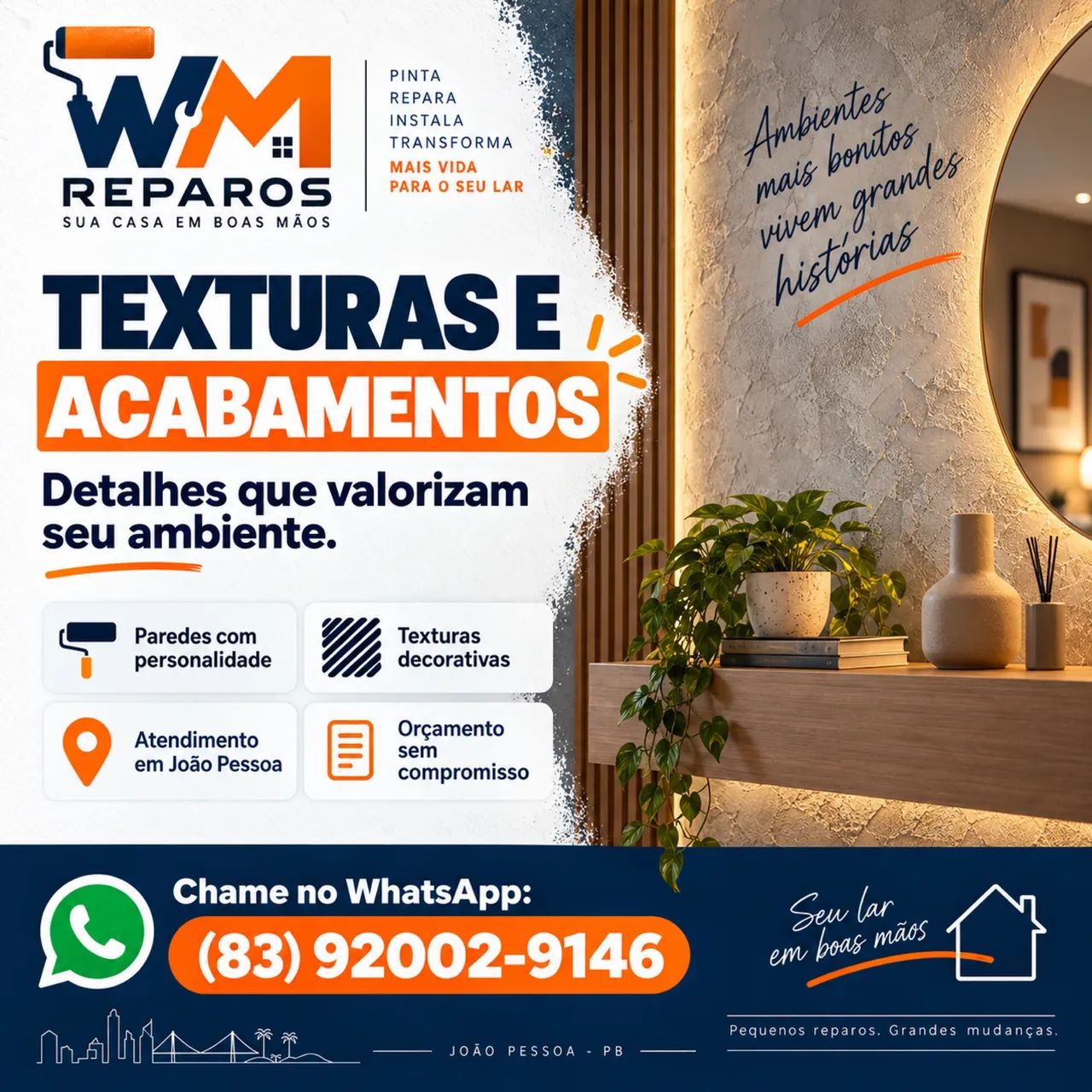     Pintura residencial em João Pessoa | WM Reparos - Foto 2