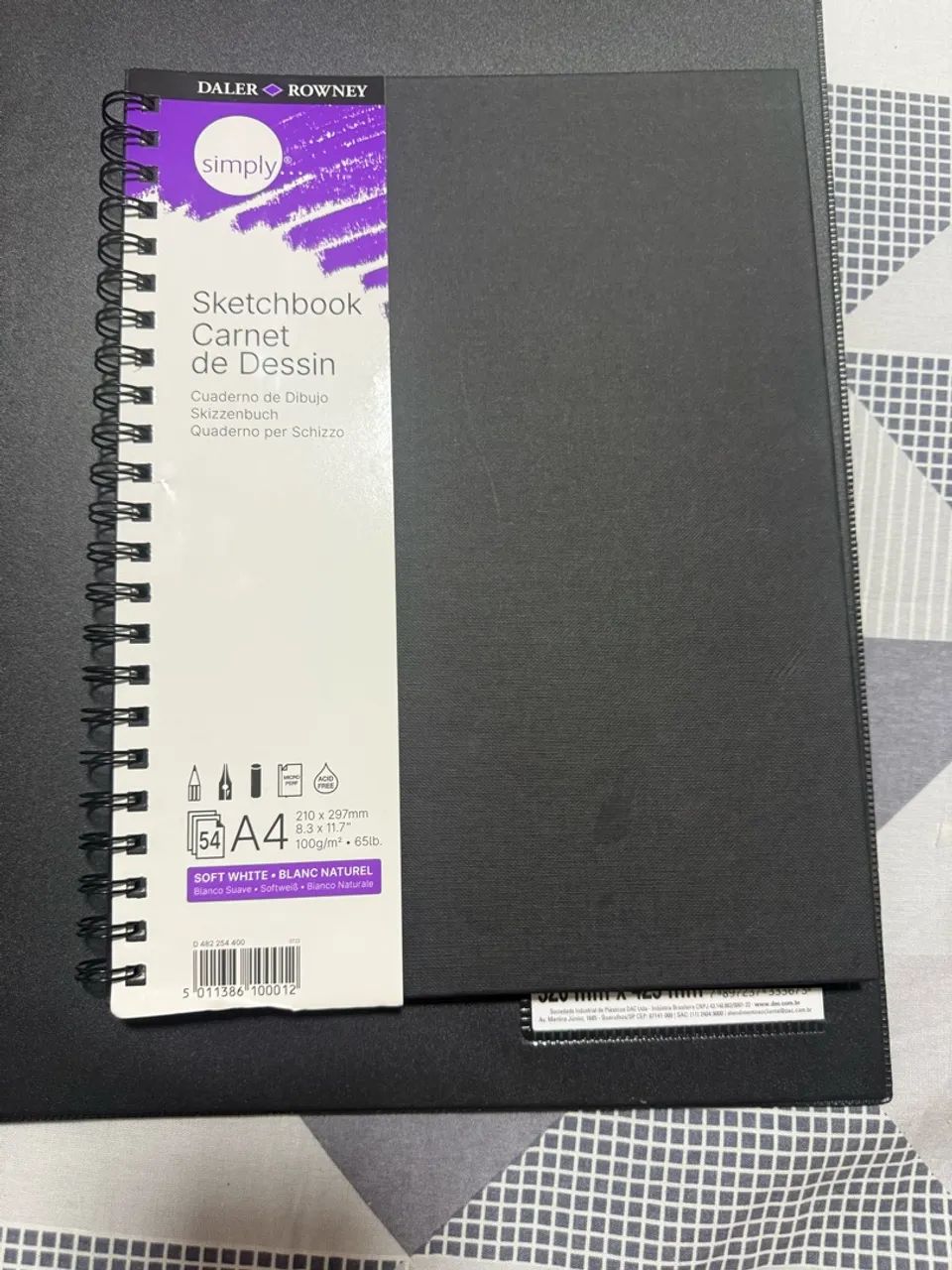 Caderno A4 para desenho