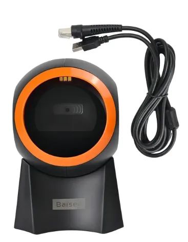 Leitor De Código De Barras Fixo Pdv Usb 1d 2d Qr Code Baisec Cor Preto - Foto 3