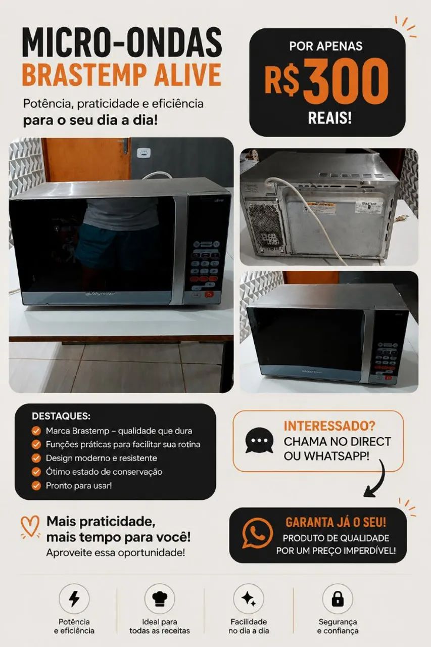 Microondas Brastemp ative