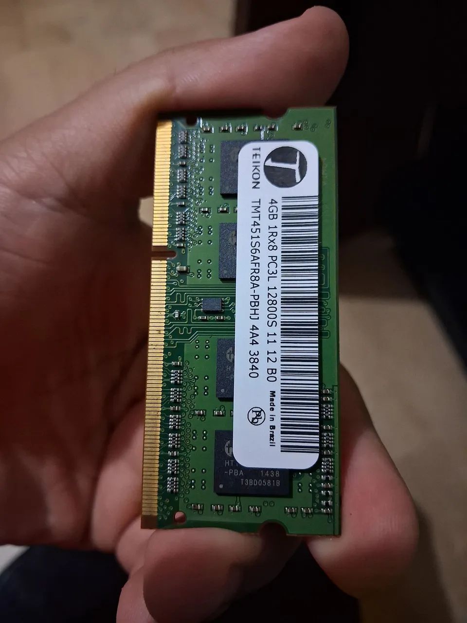 4 gb memoria RAM ddr3 notebook