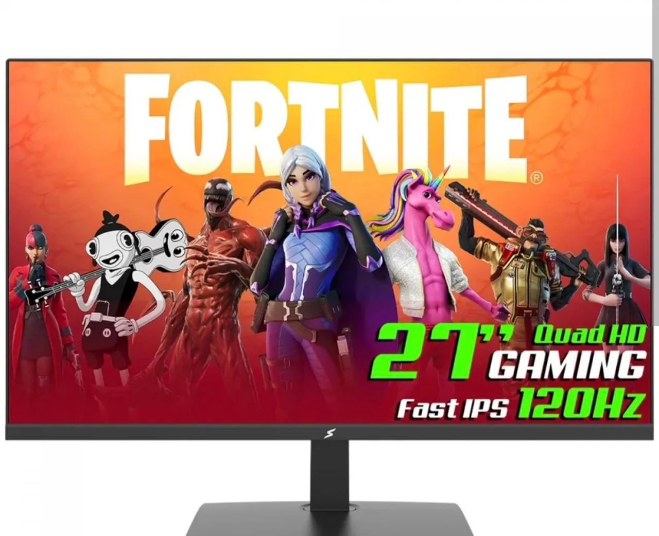 Monitor 27" quad HD IPS  com suporte Rigido 