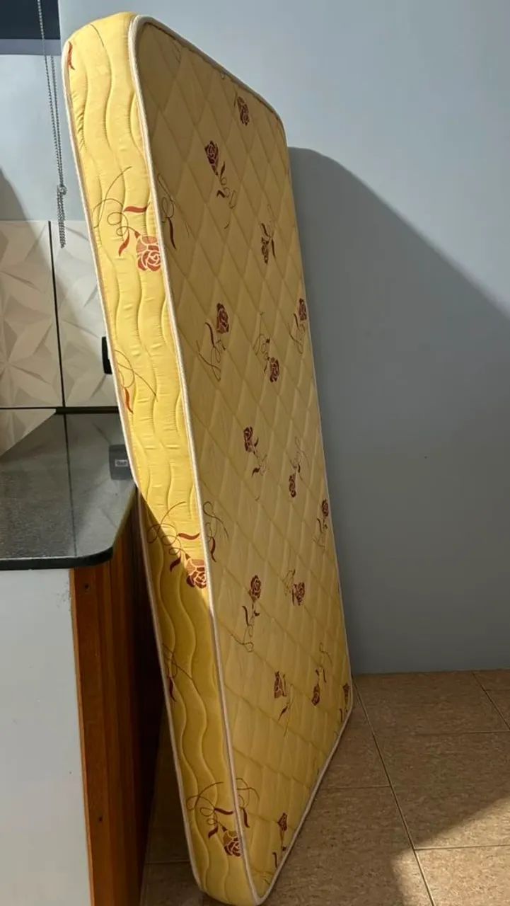 Conjunto de cama box e colchão de solteiro  - Foto 3