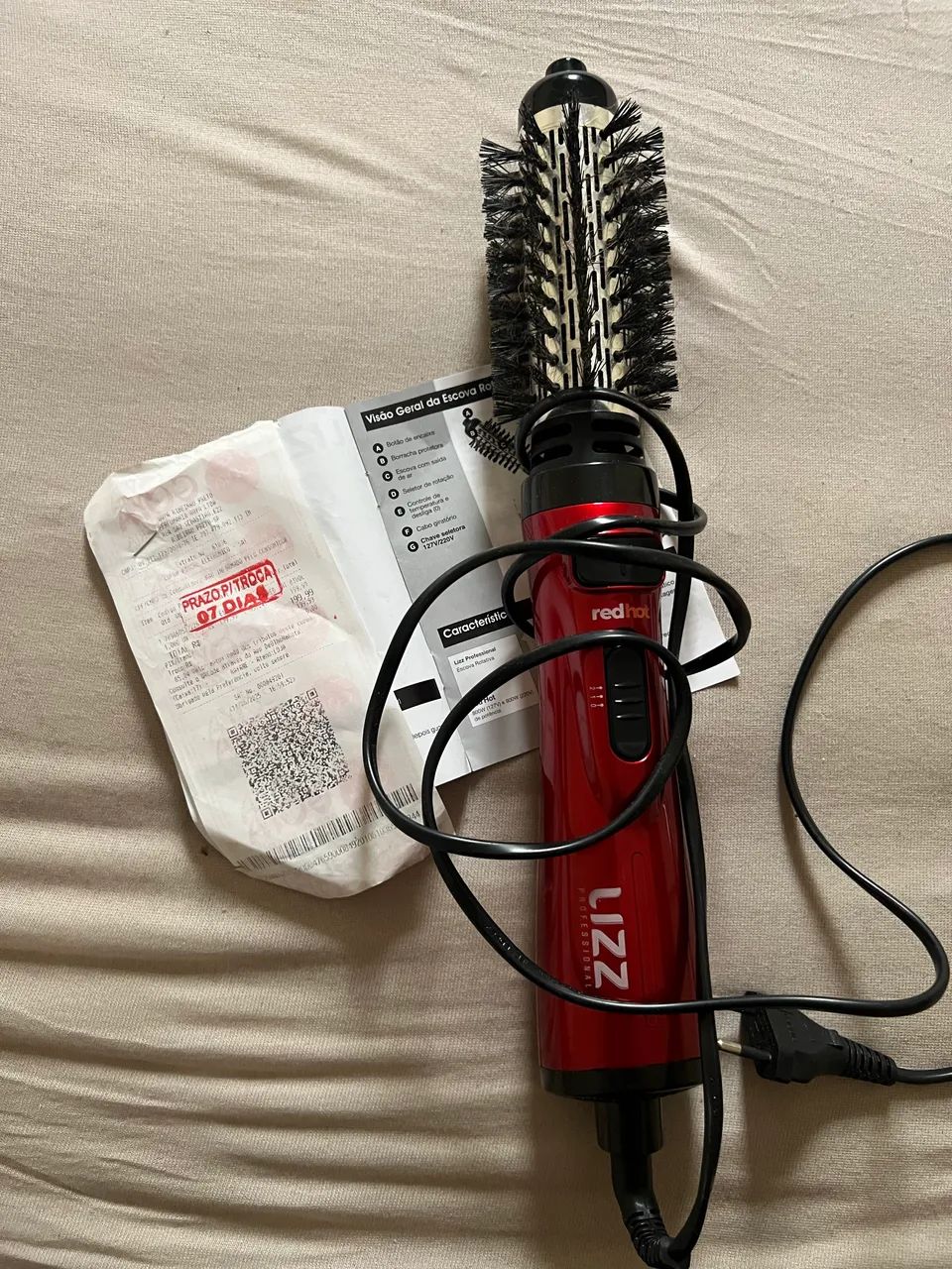 Escova secadora giratória 