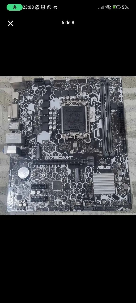 Pla mãe b760m-t ddr5 