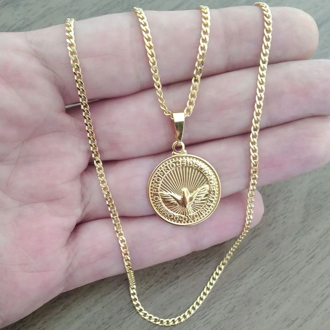 Corrente banhada a ouro 18k 