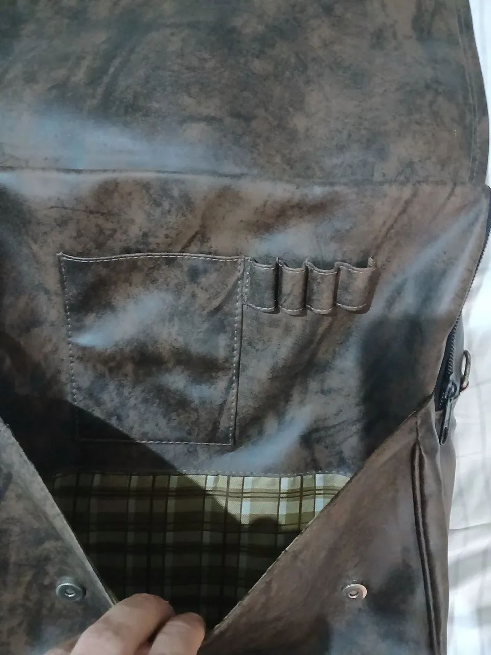 Mochila de couro Marron - Foto 3