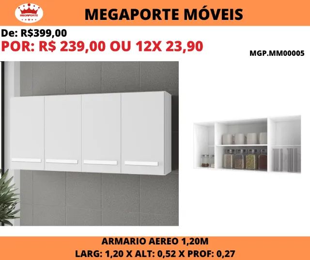 Armário Aéreo 1,20 Mara