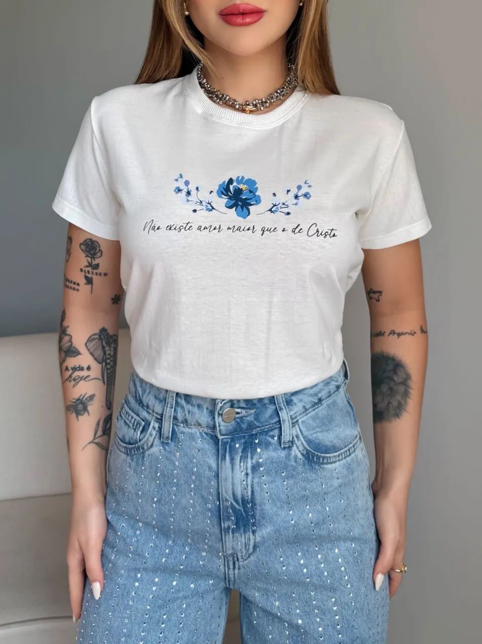 T-shirt de algodão valor 25 - Foto 5