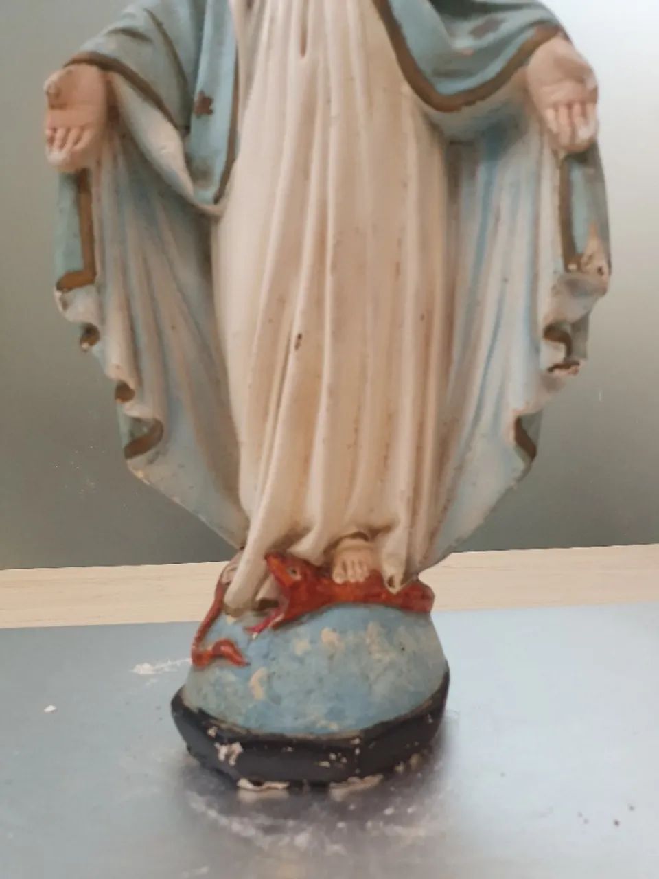 Nossa Senhora Das Graças em Gesso Maciço com 30cm - Foto 3