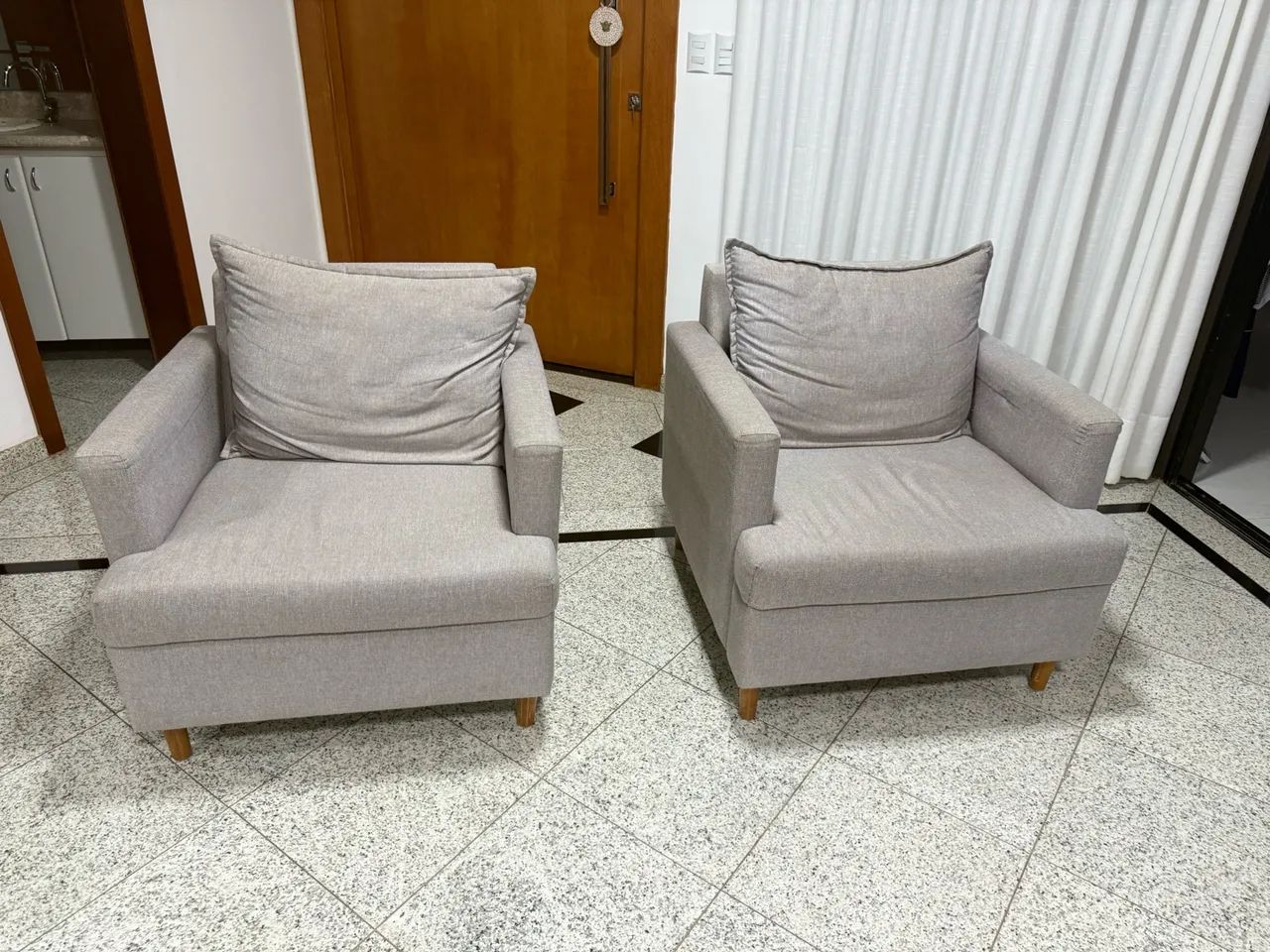 Kit poltronas linho - Foto 3