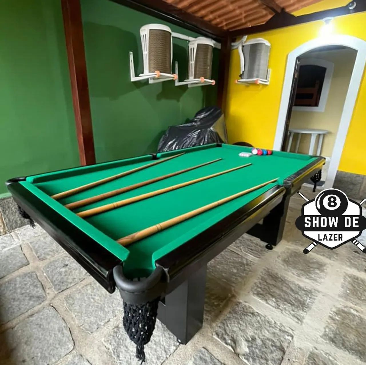 Sinuca Pé Ú Preta Forração Verde  - Foto 5