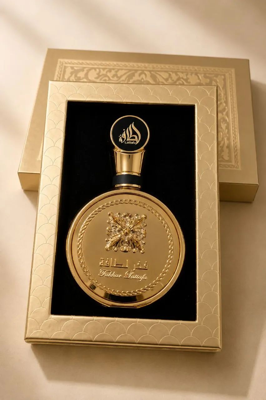Perfume árabe lataffa fakhar gold