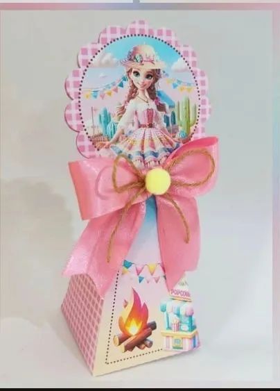 Personalizados Barbie junina 3D rosa  - Foto 4